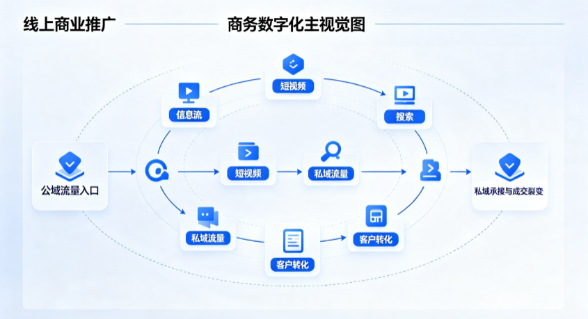 玉林线上商业推广怎么做？全域流量闭环搭建与低成本转化实战指南
